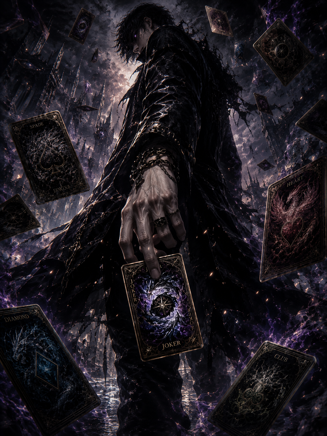 Cover art for 🃏The 53 Prison Cards: Origin of Chaos💥, a fantasy scenario on AI Dungeon