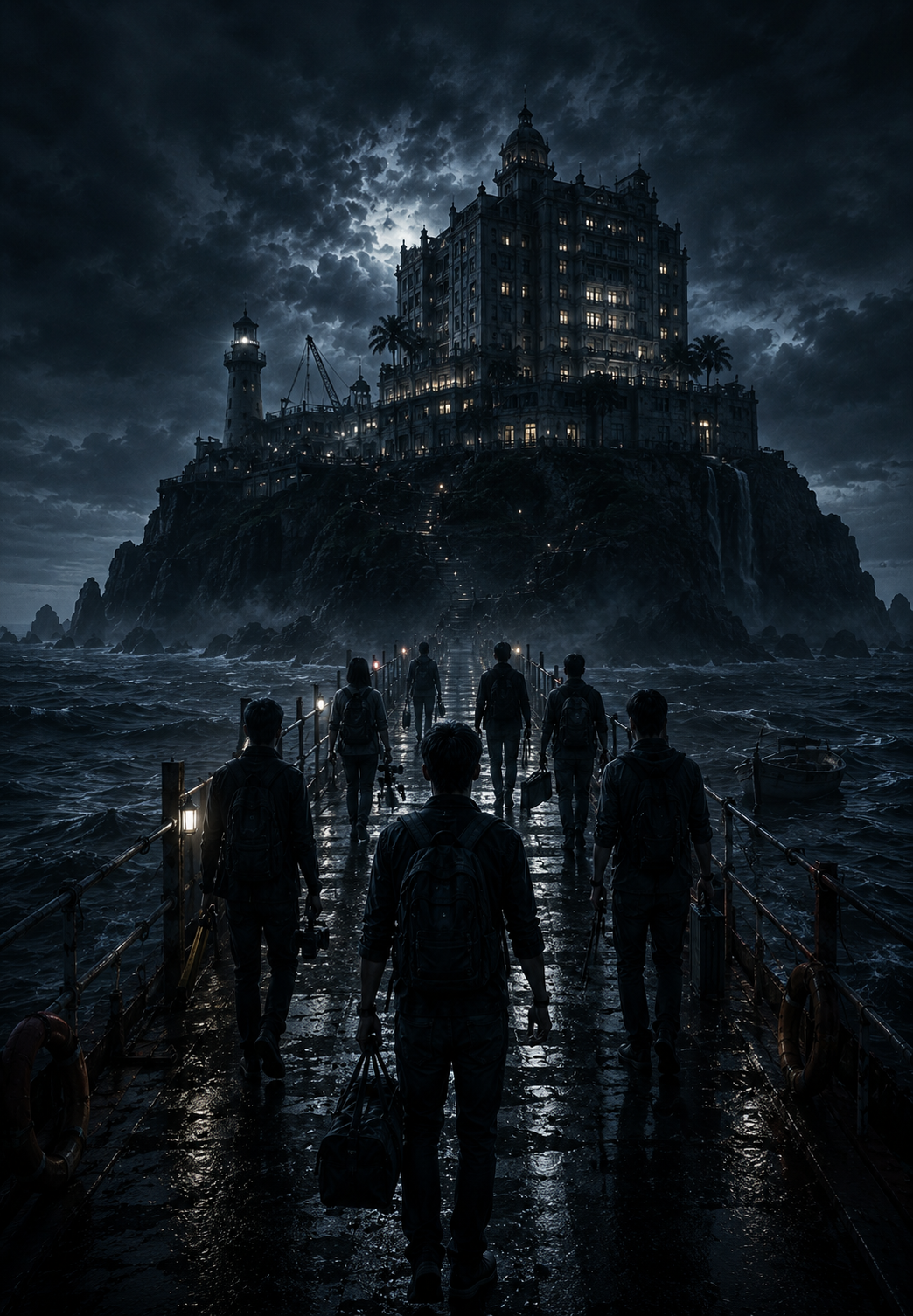 Cover art for The Ghost Game, a horror scenario on AI Dungeon