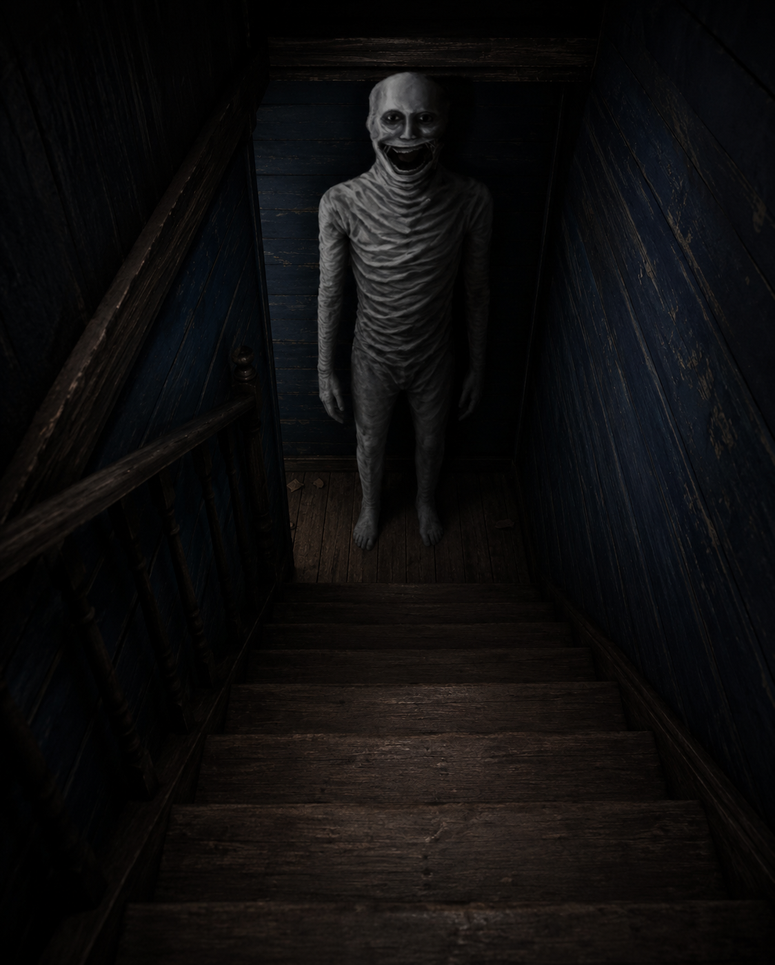 Cover art for The Pale Man, a horror scenario on AI Dungeon