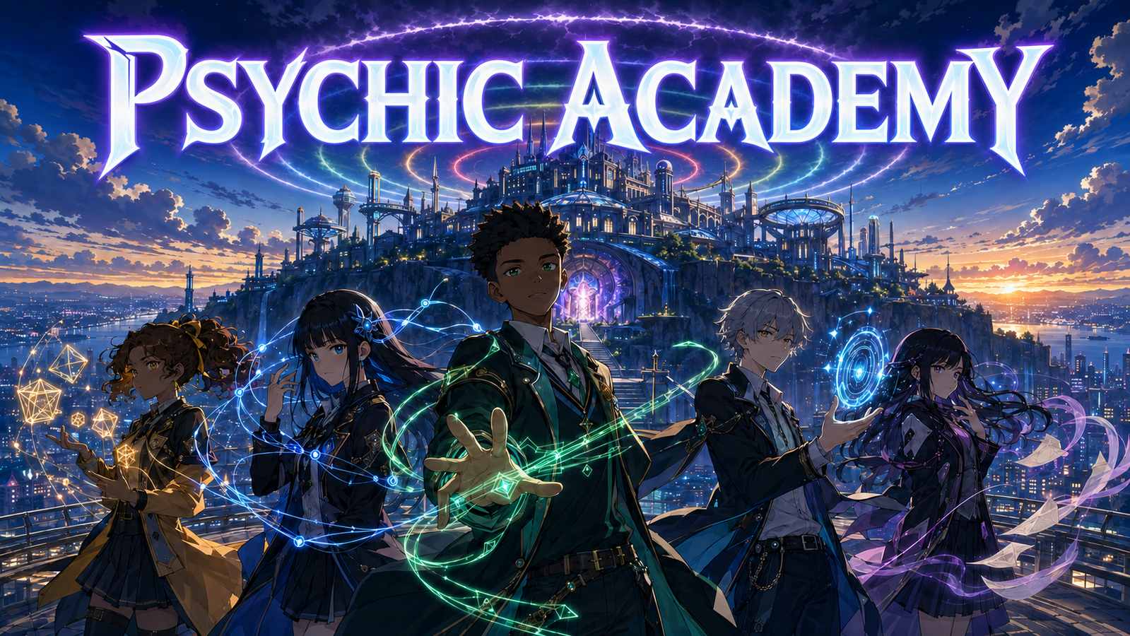 Cover art for Psychic Academy, an anime world on Voyage