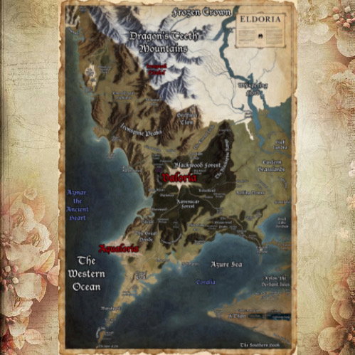 Cover art for The Empire of Eldoria , an epic high fantasy scenario on AI Dungeon