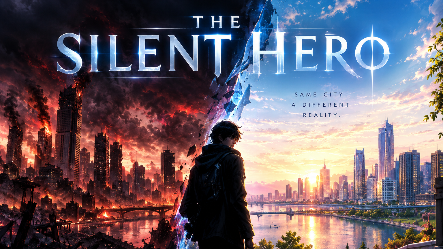 Cover art for The Silent Hero, a superheroes scenario on AI Dungeon