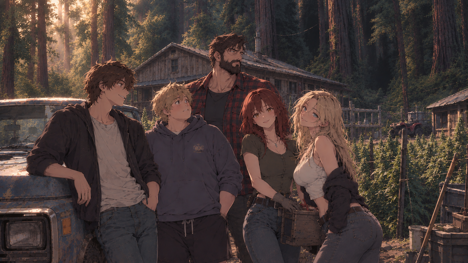 Cover art for The Redwoods on AI Dungeon