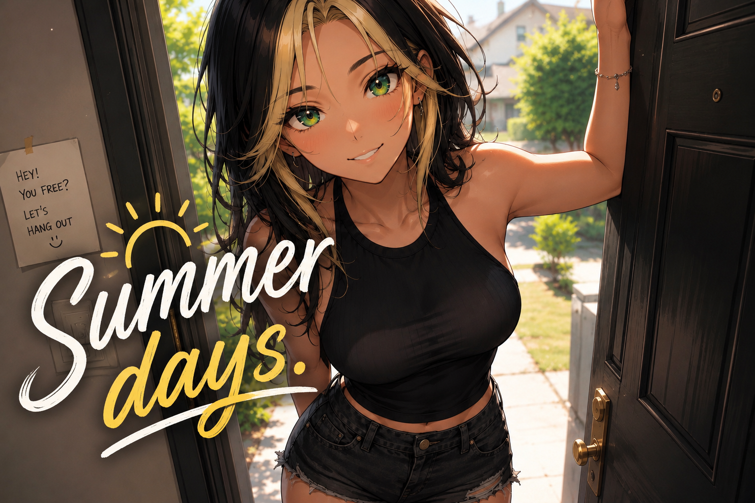Cover art for Summer Days, a friends scenario on AI Dungeon