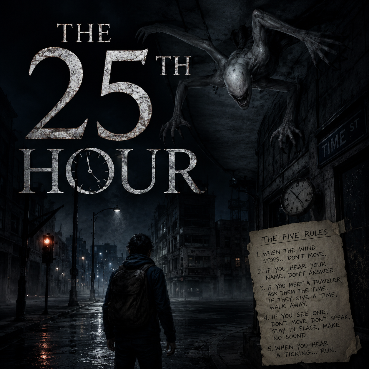 Cover art for The 25th Hour, a time stop scenario on AI Dungeon