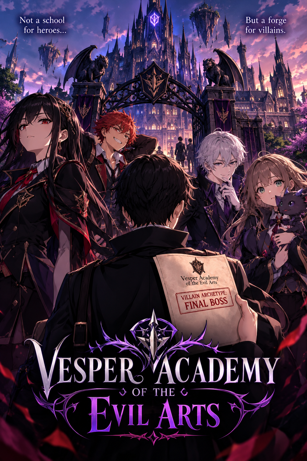 Cover art for The Vesper Academy of the Evil Arts, a you know me scenario on AI Dungeon