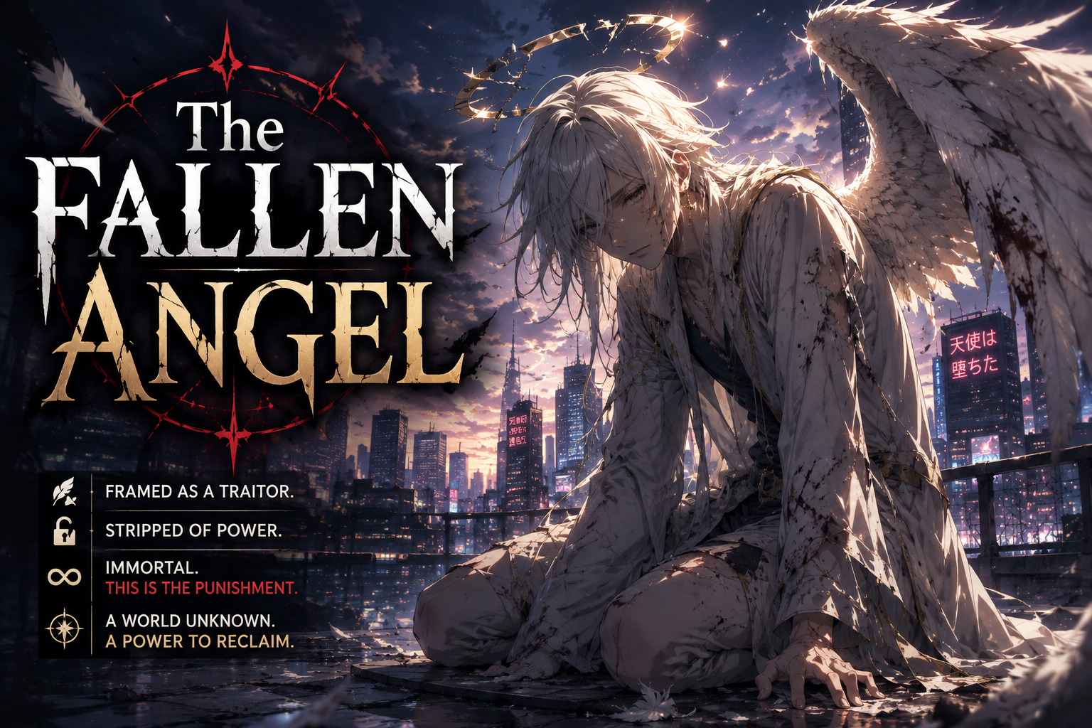 Cover art for The Fallen Angel on AI Dungeon