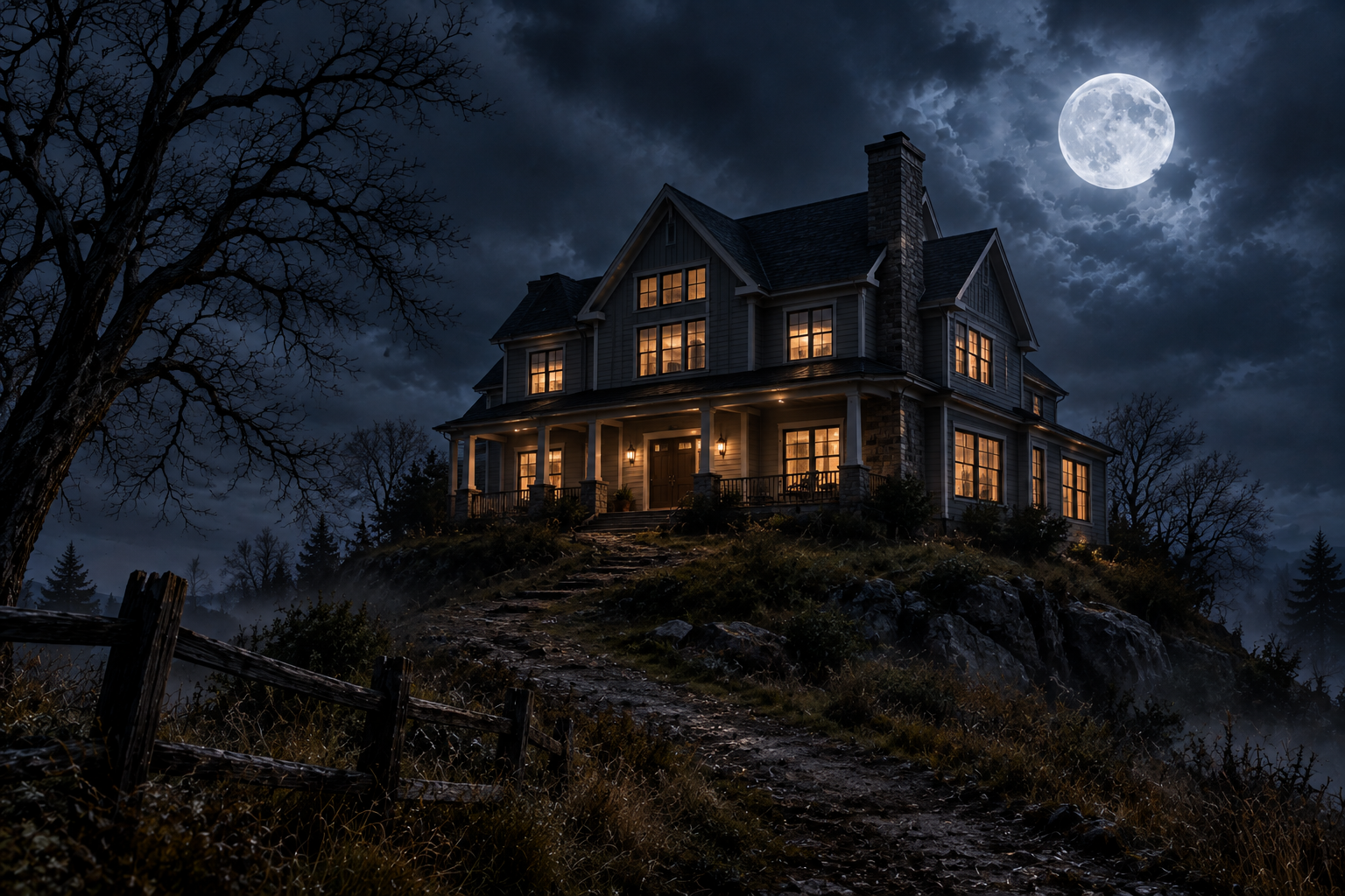 Cover art for House on Haunted Hill 1985, a horror scenario on AI Dungeon