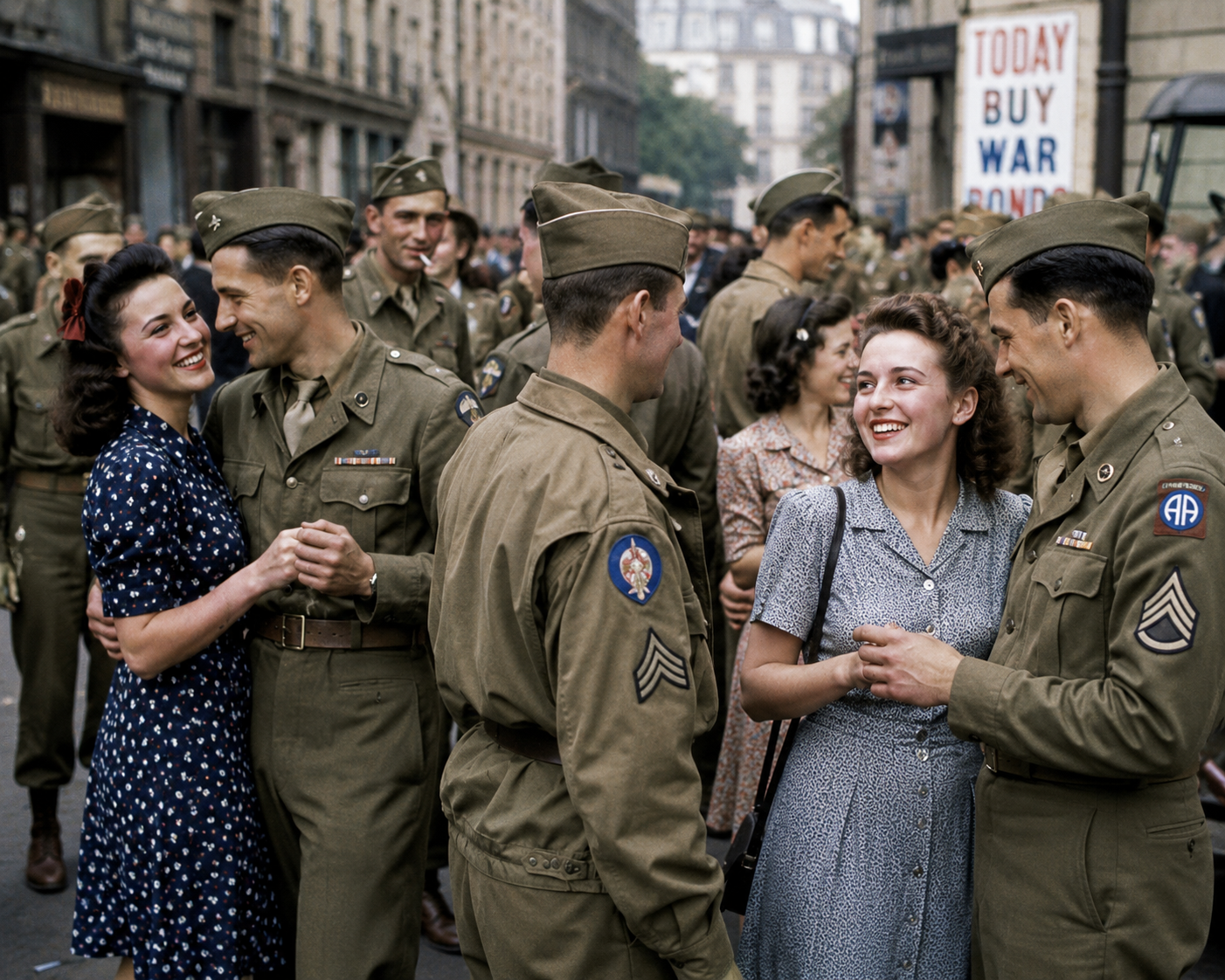 Cover art for The World at War, a romance scenario on AI Dungeon