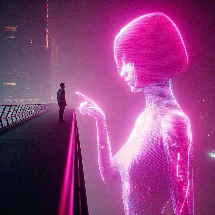 Cover art for Pink Viven, a cyberpunk scenario on AI Dungeon