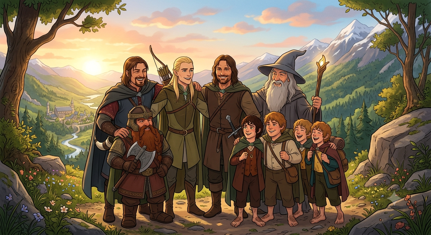 Cover art for Join the Fellowship, a lord of the rings scenario on AI Dungeon