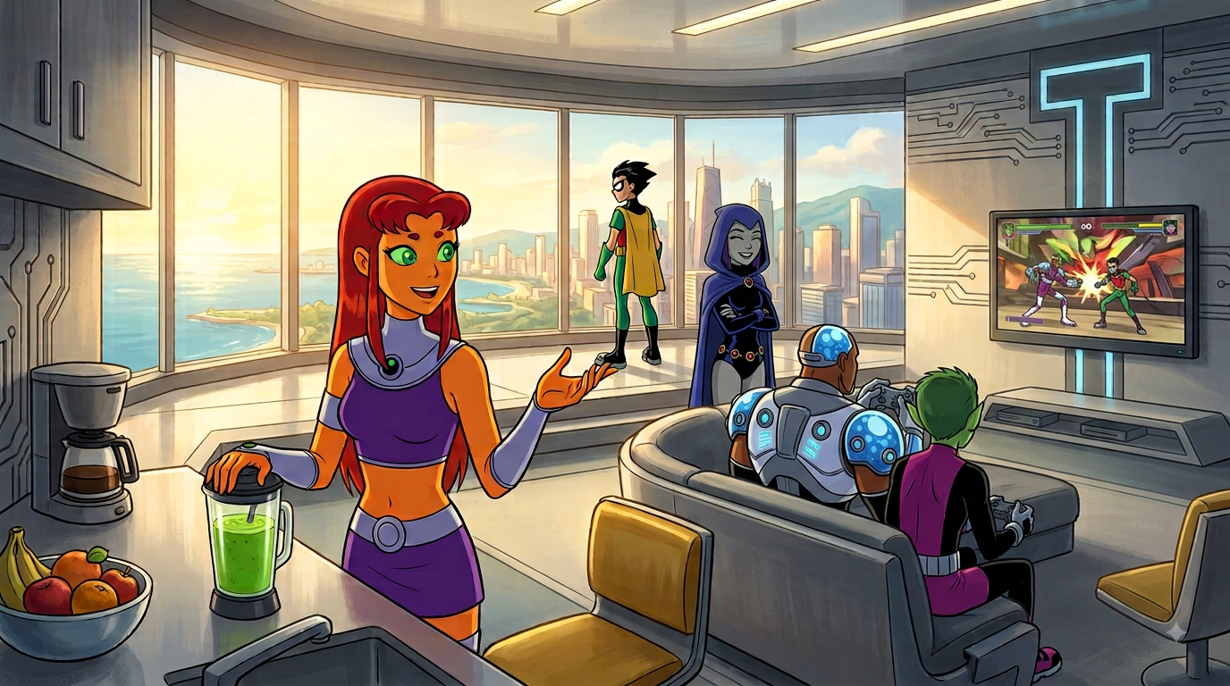 Cover art for Teen Titans-New recruit, a teen titans scenario on AI Dungeon