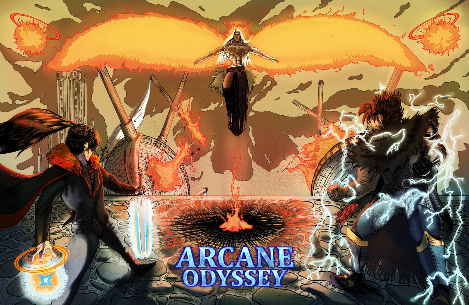 Cover art for Arcane Odyssey, a dragons scenario on AI Dungeon