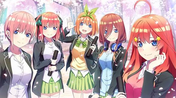 Cover art for The Quintessential Quintuplets , a romance scenario on AI Dungeon