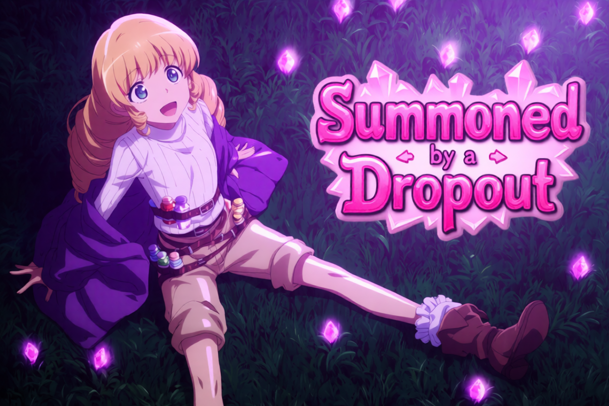 Cover art for Summoned By A Dropout, a fantasy scenario on AI Dungeon