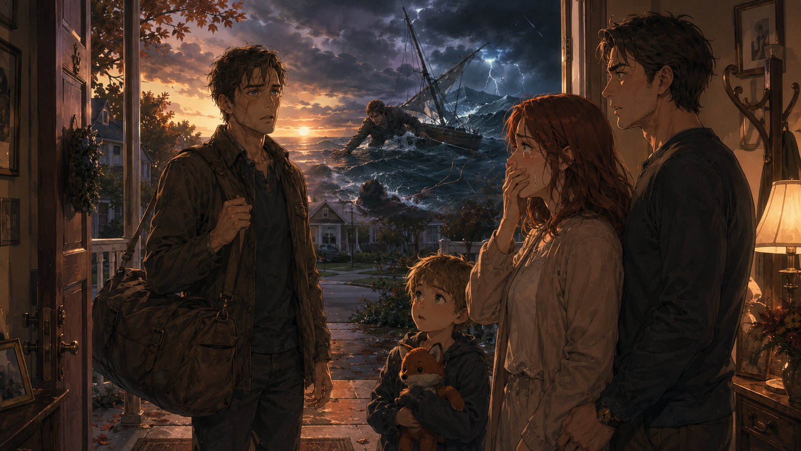 Cover art for The Day He Came Home, an inner self scenario on AI Dungeon