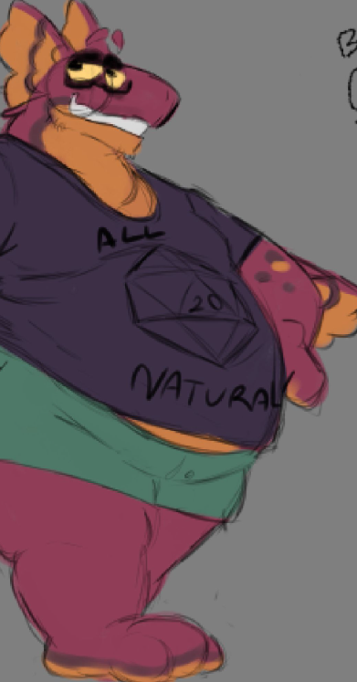 Cover art for D&D nerdy fat father :P, a dragon scenario on AI Dungeon