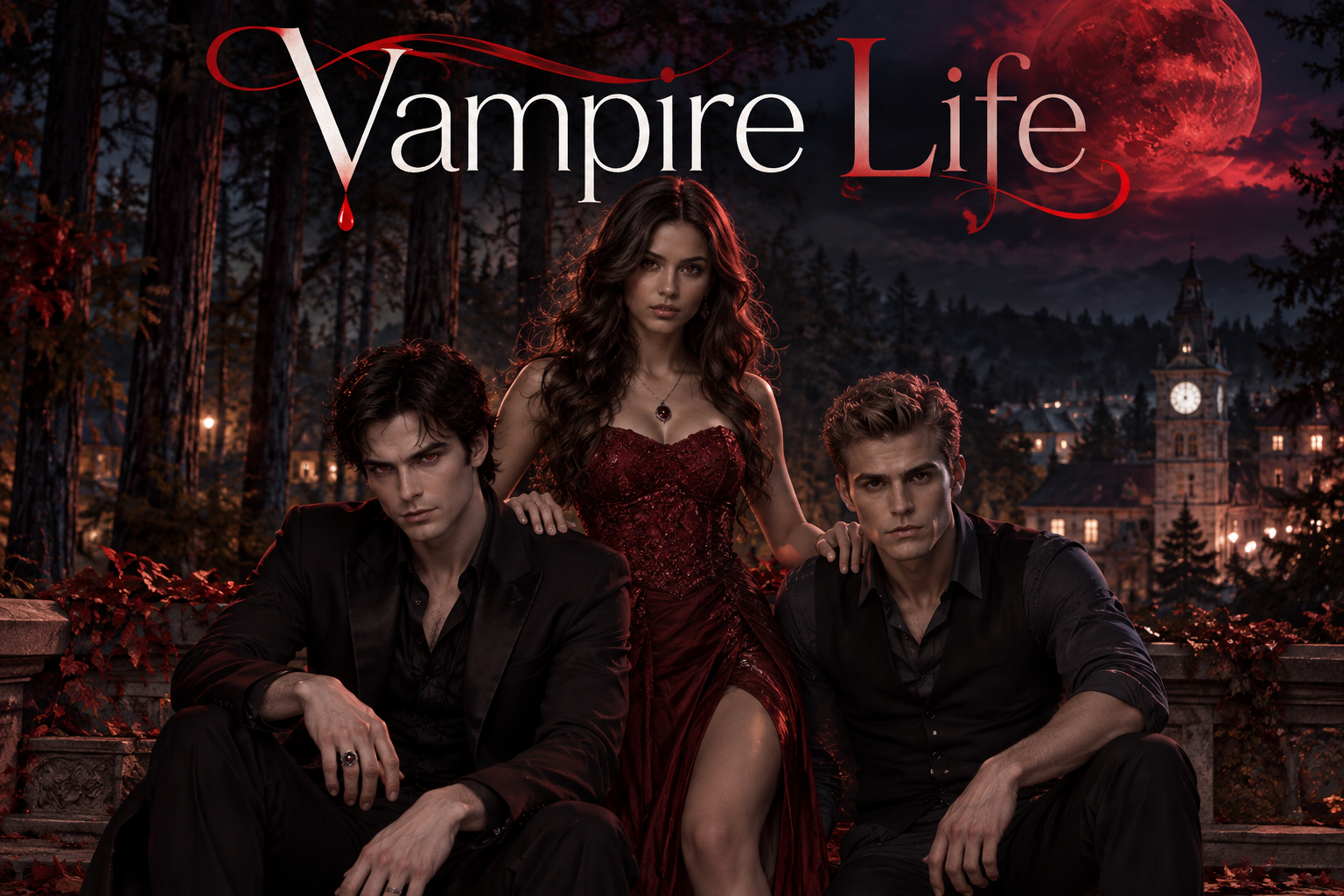 Cover art for Vampire Life, a vampire world on Voyage