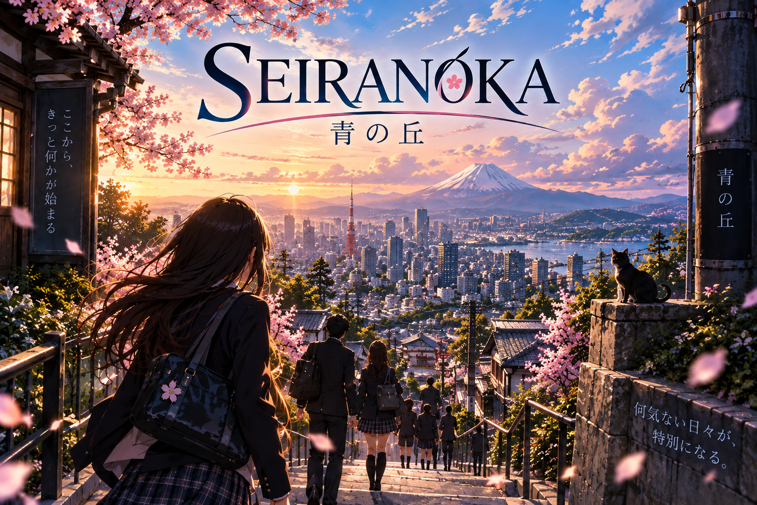 Cover art for Seiranoka: Anime High School Life, an anime world on Voyage