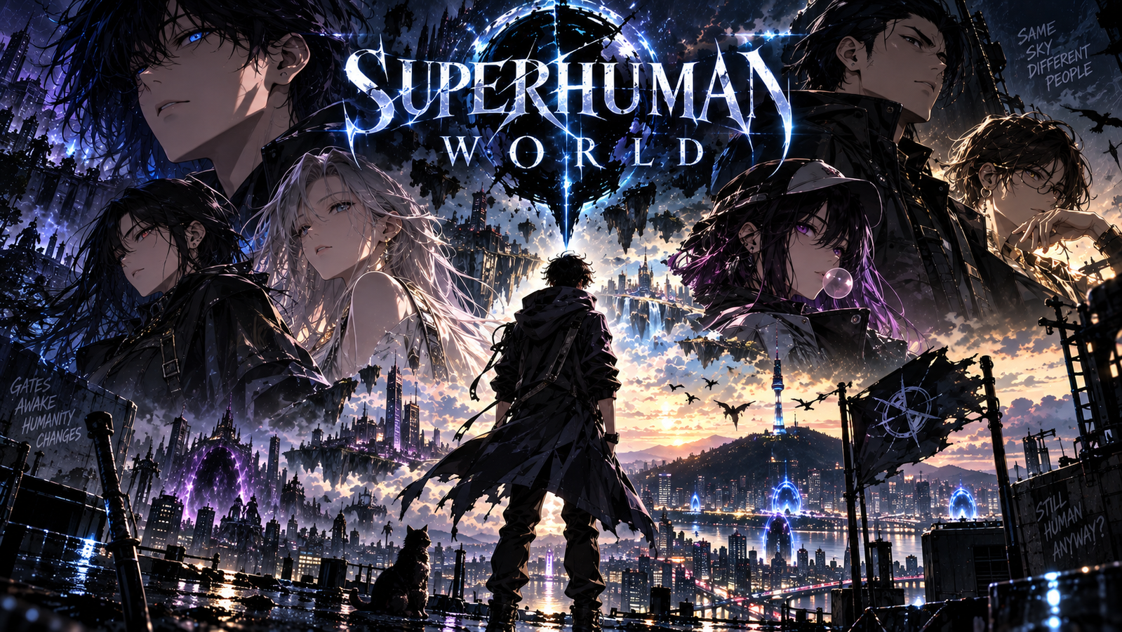 Cover art for Superhuman World, an adventure world on Voyage