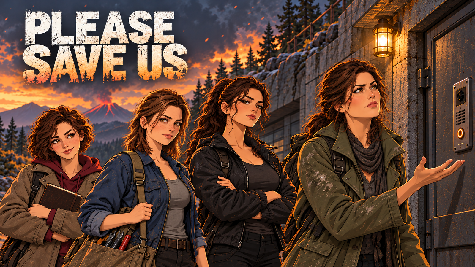 Cover art for Please Save Us, a comedy world on Voyage