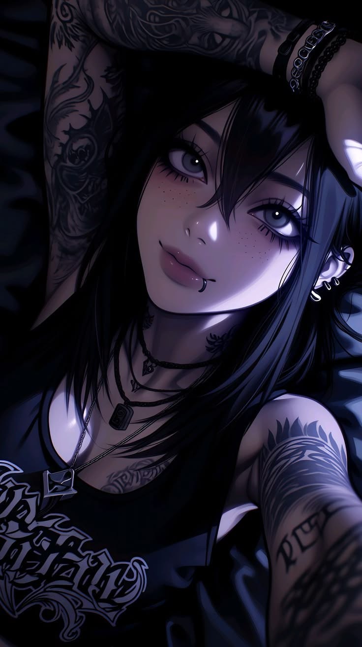 Cover art for Goth girl loves you, a goth scenario on AI Dungeon