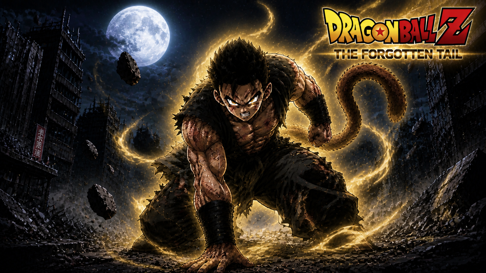 Cover art for Dragon Ball: The Forgotten Tail, a dragon scenario on AI Dungeon