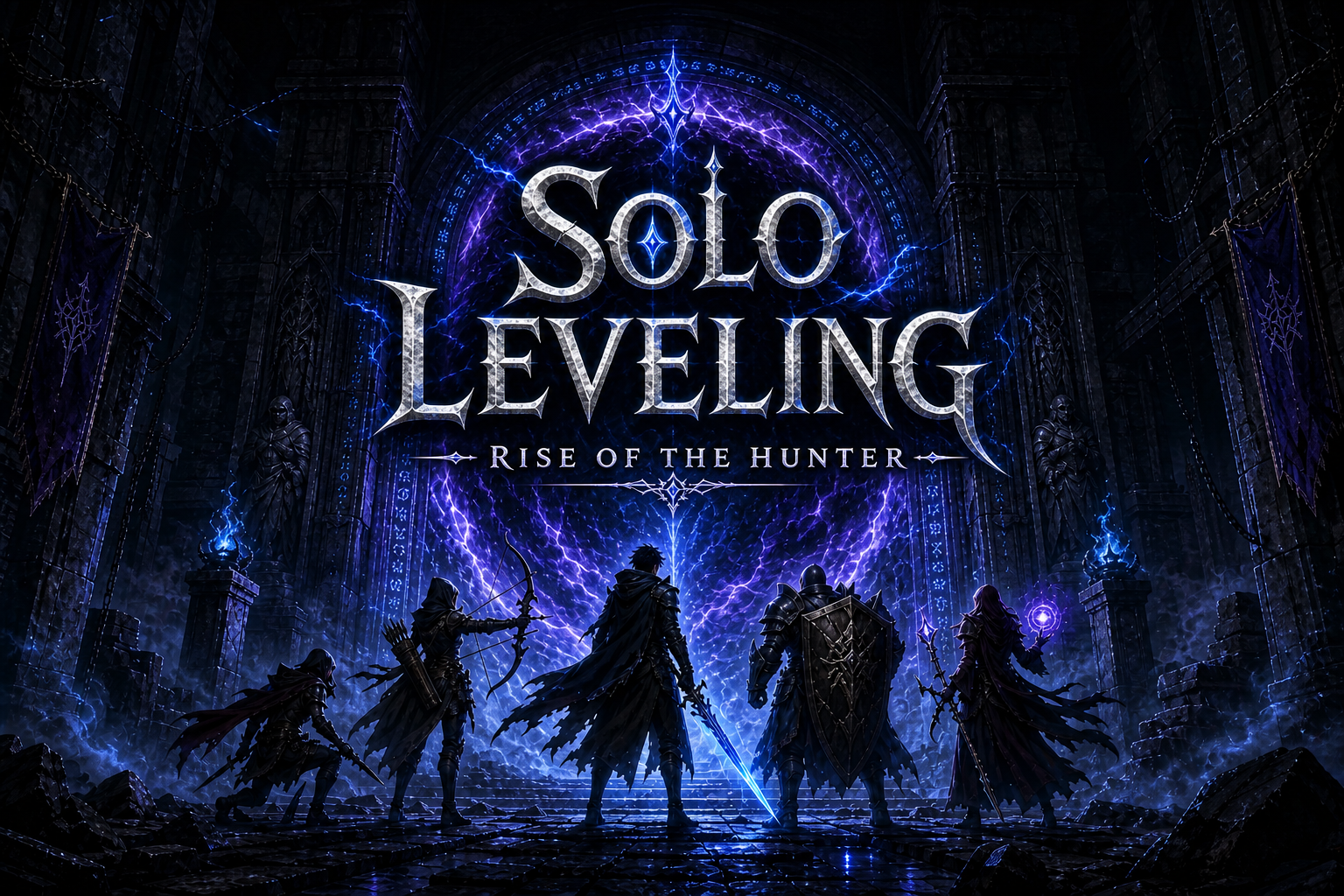 Cover art for Solo Leveling: Rise of the Hunter (IS 🎠version), a solo scenario on AI Dungeon
