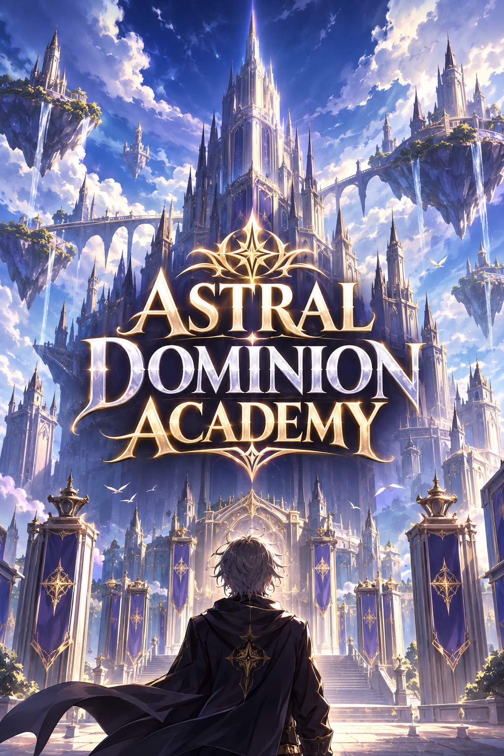 Cover art for Astral Dominion Academy, a magic scenario on AI Dungeon