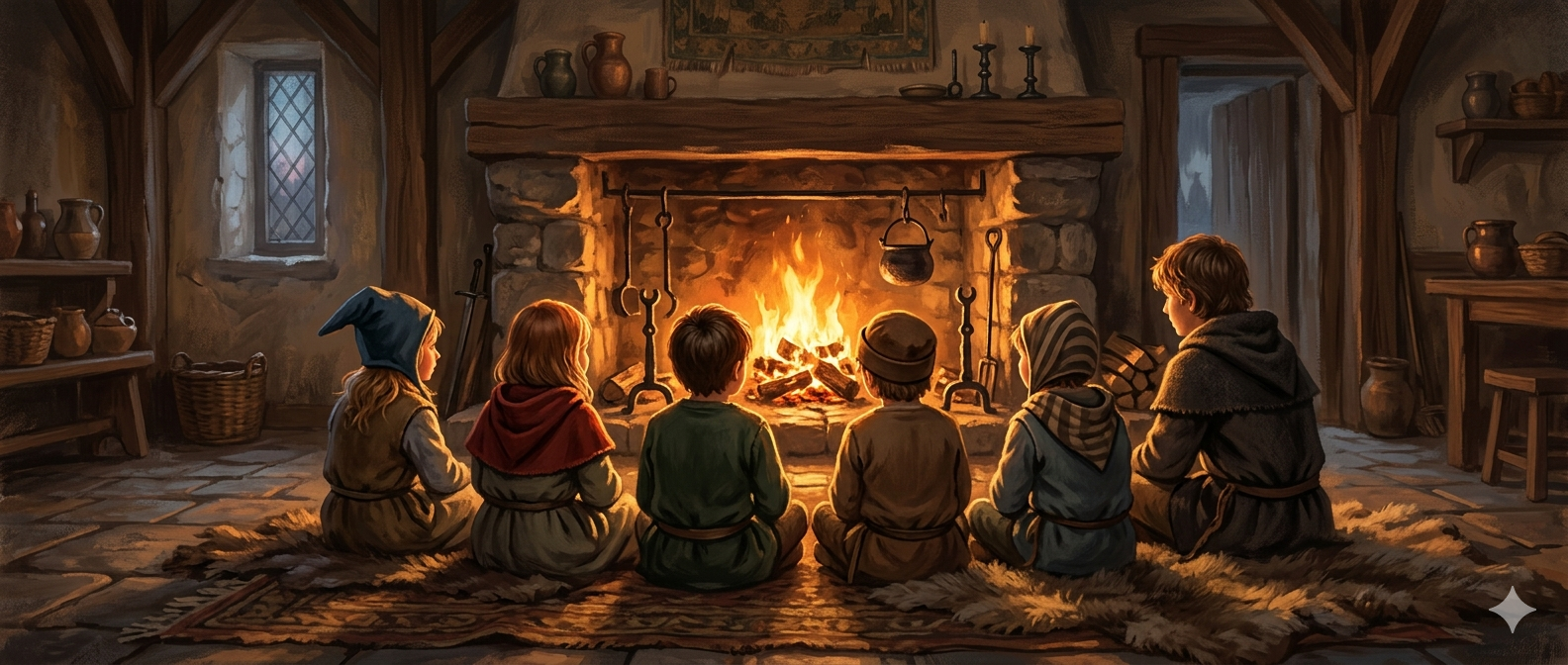 Cover art for A Place by the Fire, a home scenario on AI Dungeon