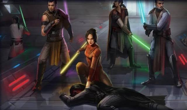 Cover art for Sith and Jedi, a space fantasy mod on Voyage