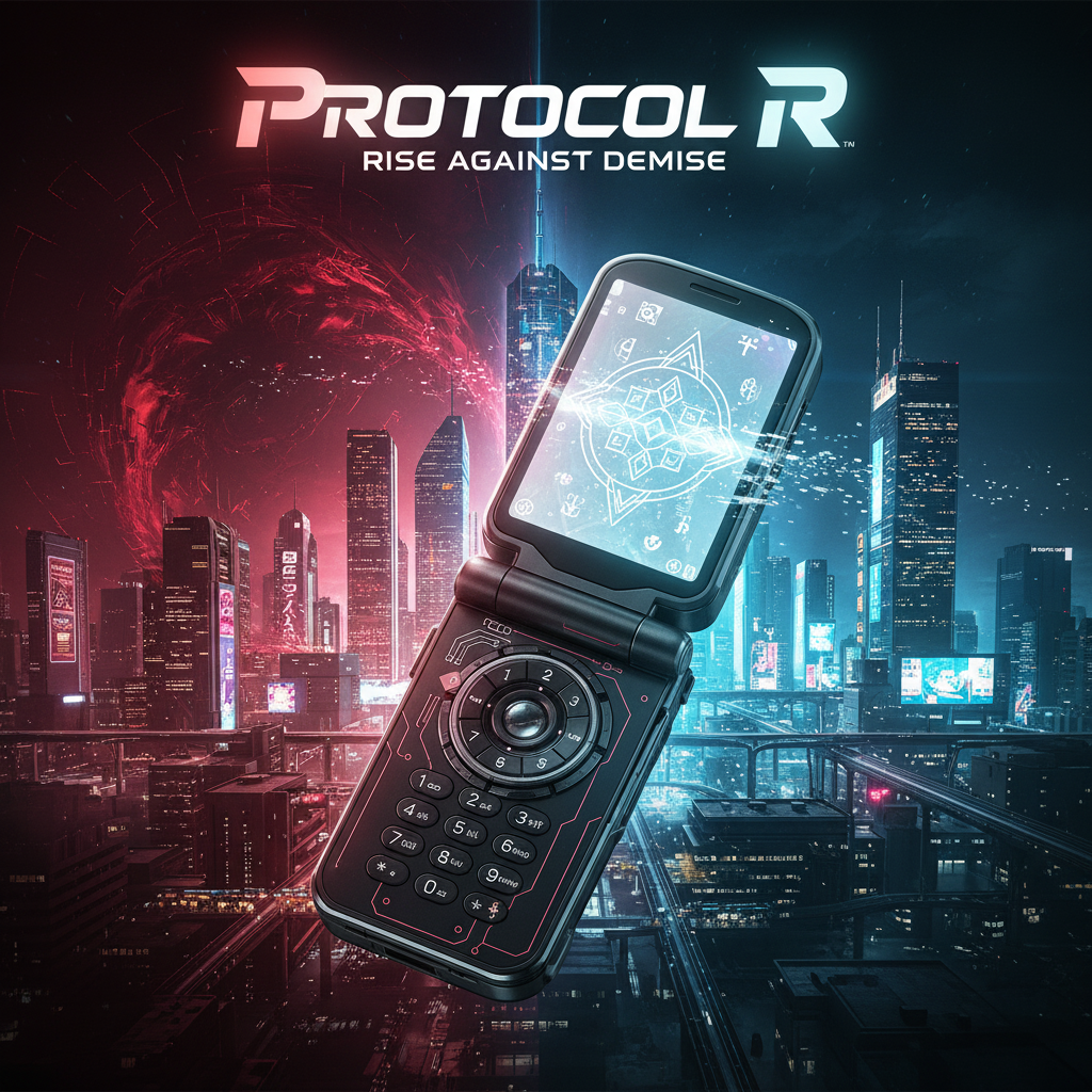 Cover art for PROTOCOL R: RISE AGAINST DEMISE , a sci fi fantasy scenario on AI Dungeon