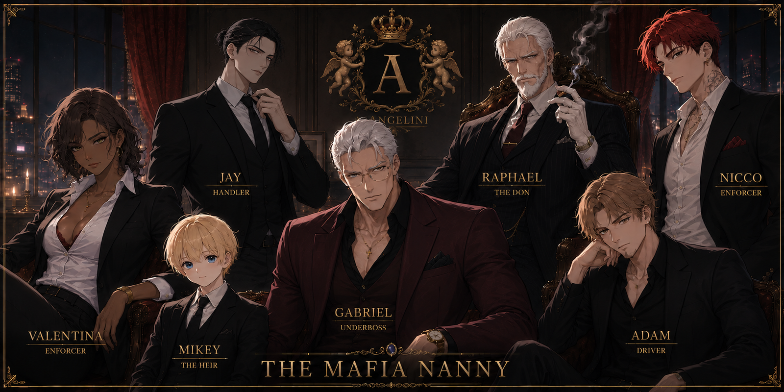 Cover art for The Mafia Nanny, a mafia scenario on AI Dungeon