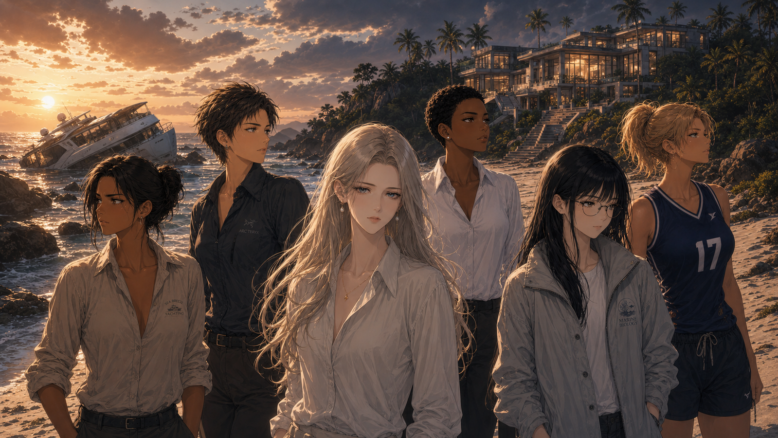 Cover art for Stranded on Mansion Island!, a survival scenario on AI Dungeon