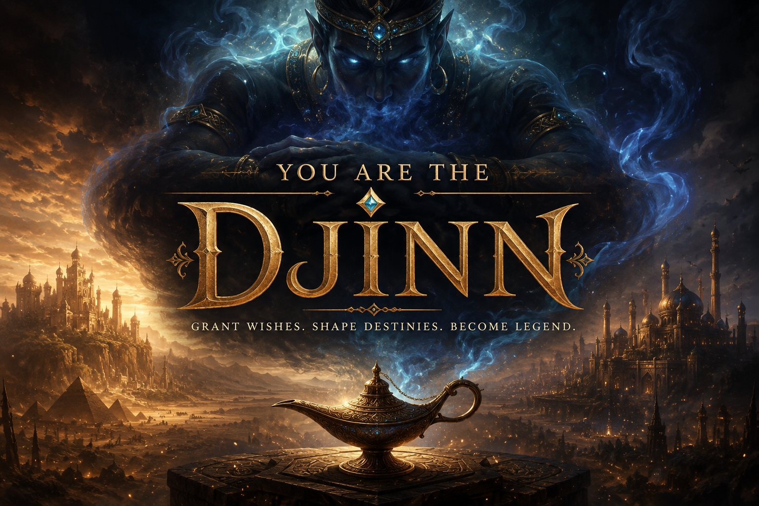 Cover art for The Djinn, a fantasy scenario on AI Dungeon
