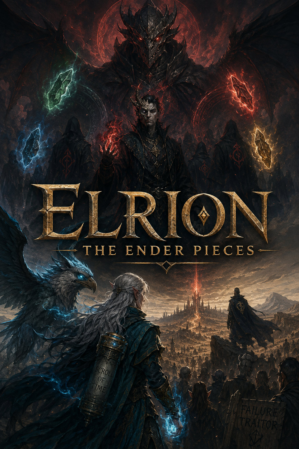 Cover art for Elrion:The ender pieces, a mystery world on Voyage