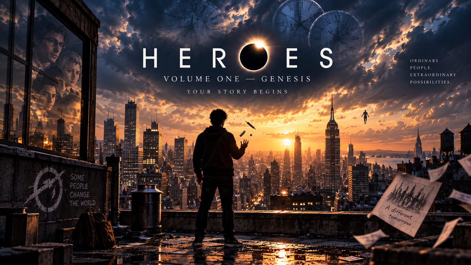Cover art for Heroes: Volume One — Genesis, a psychic scenario on AI Dungeon