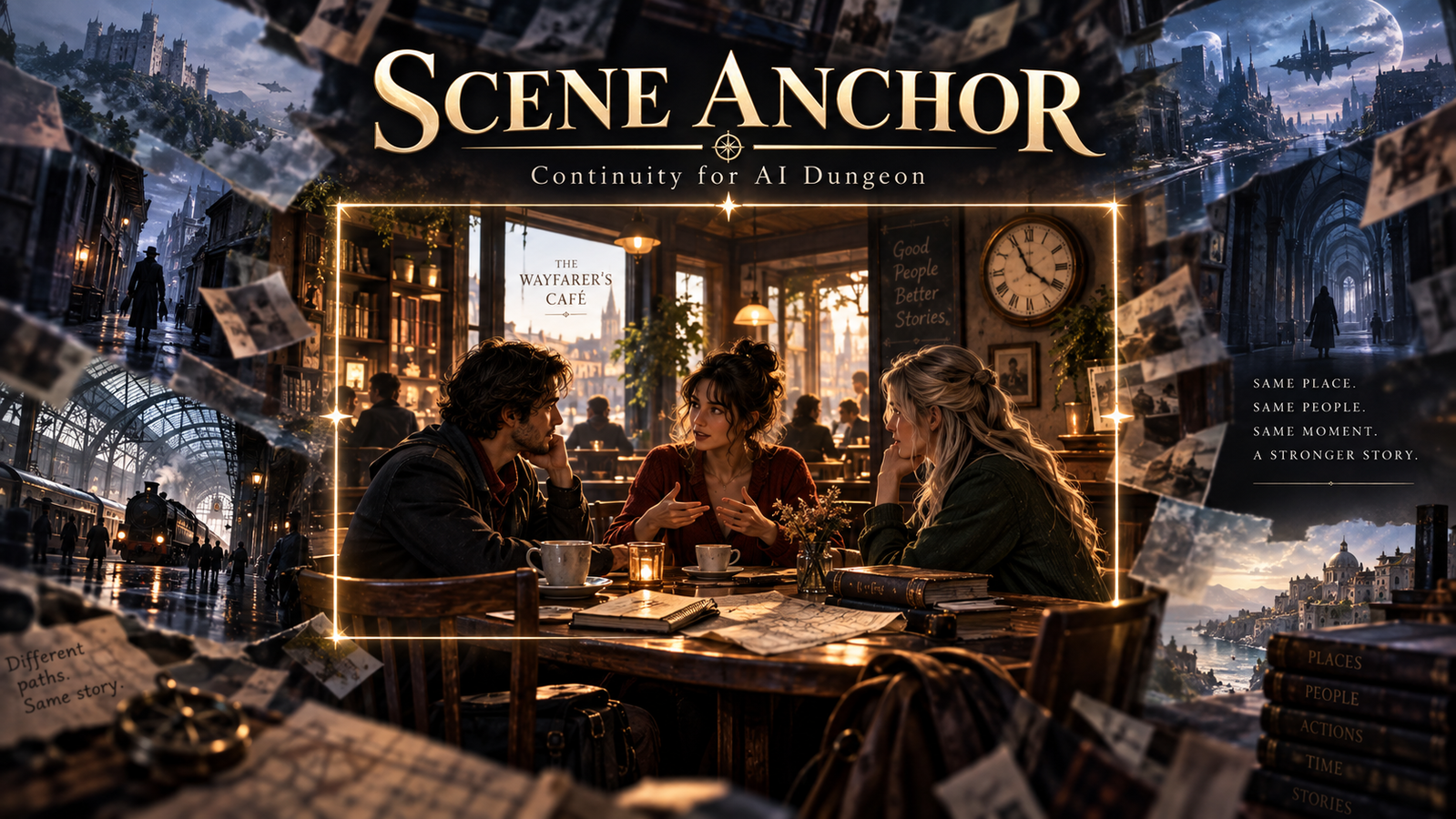 Cover art for Scene Anchor, an utility scenario on AI Dungeon