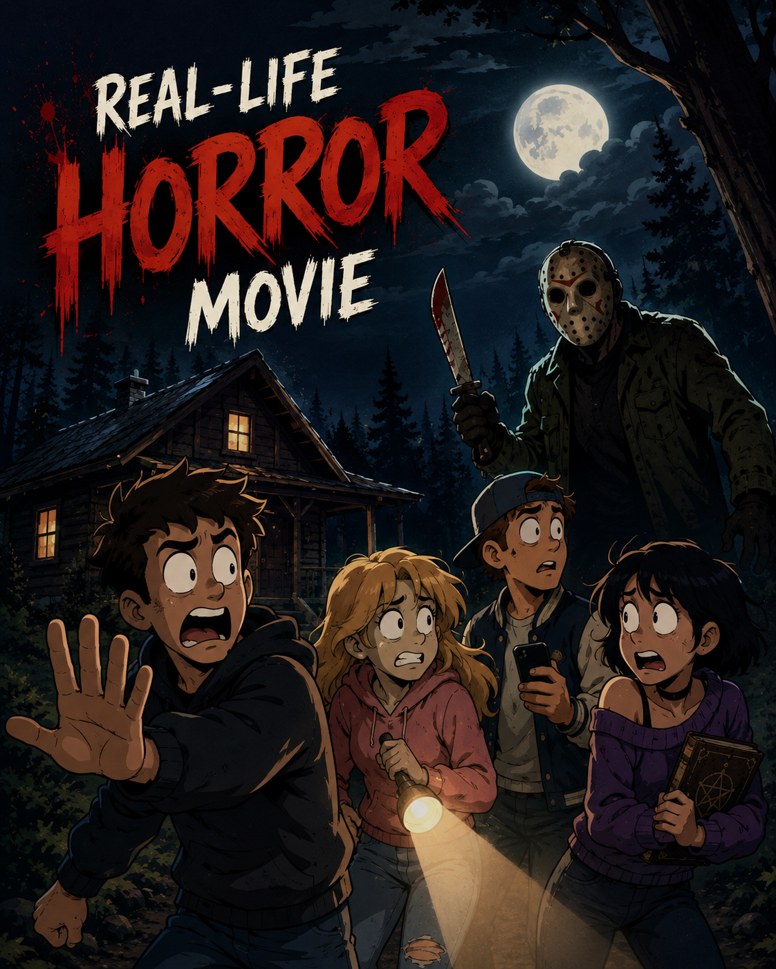 Cover art for Real-Life Horror Movie, a horror scenario on AI Dungeon