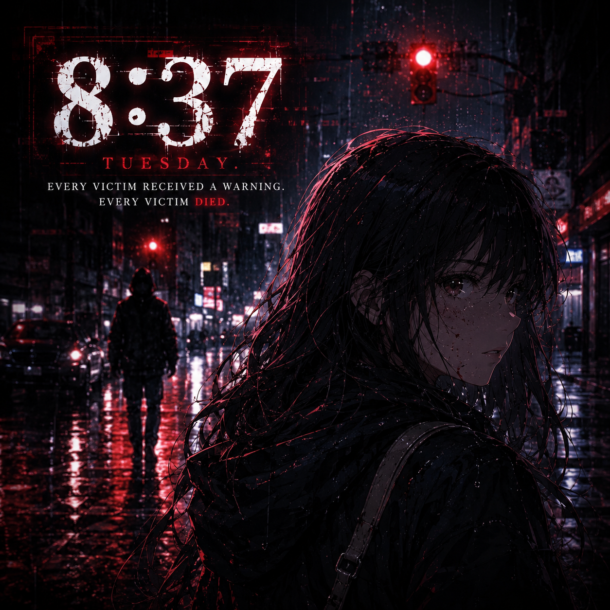Cover art for 8:37 , a thriller scenario on AI Dungeon