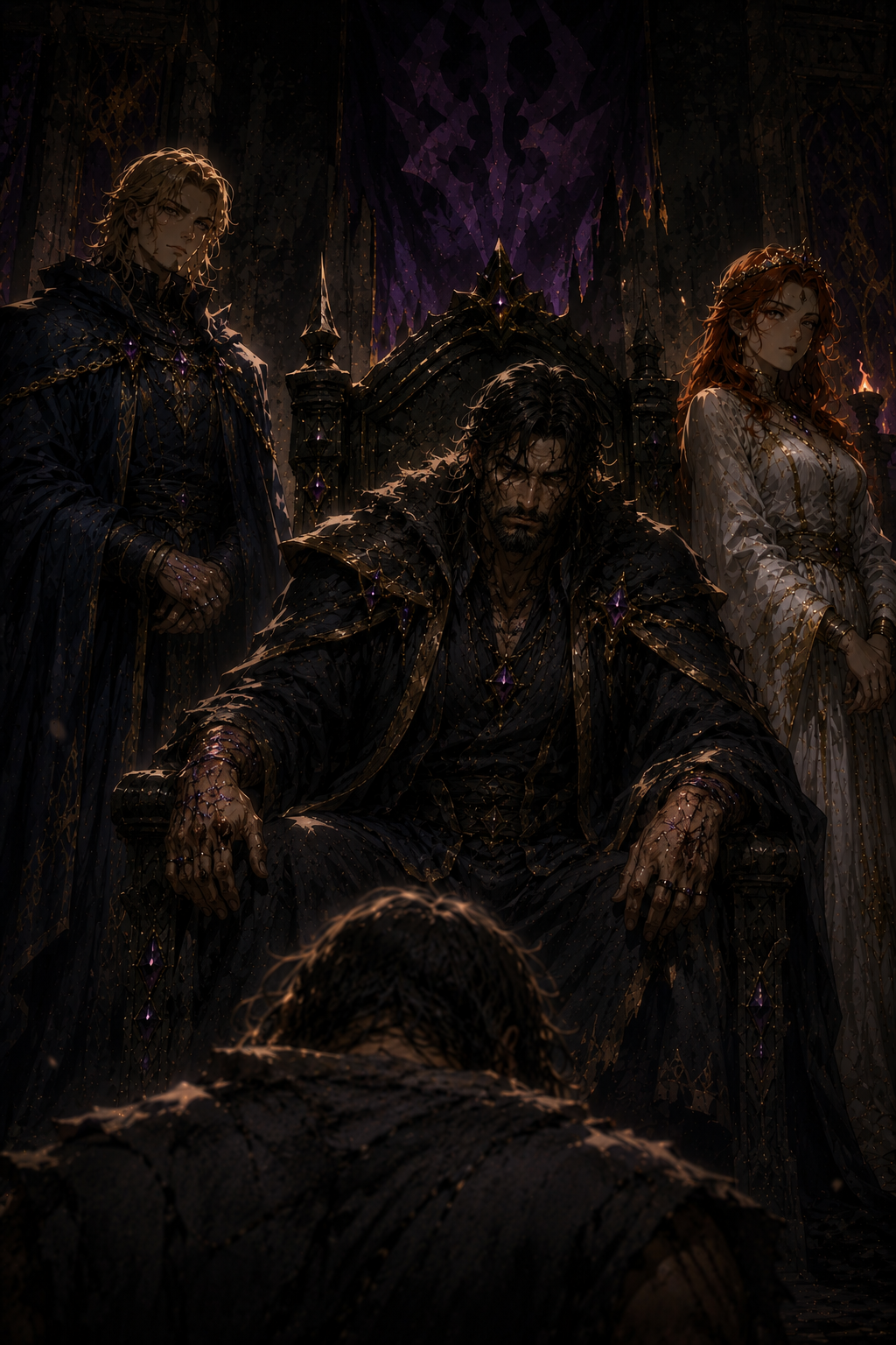 Cover art for King of Scars, a dark fantasy scenario on AI Dungeon