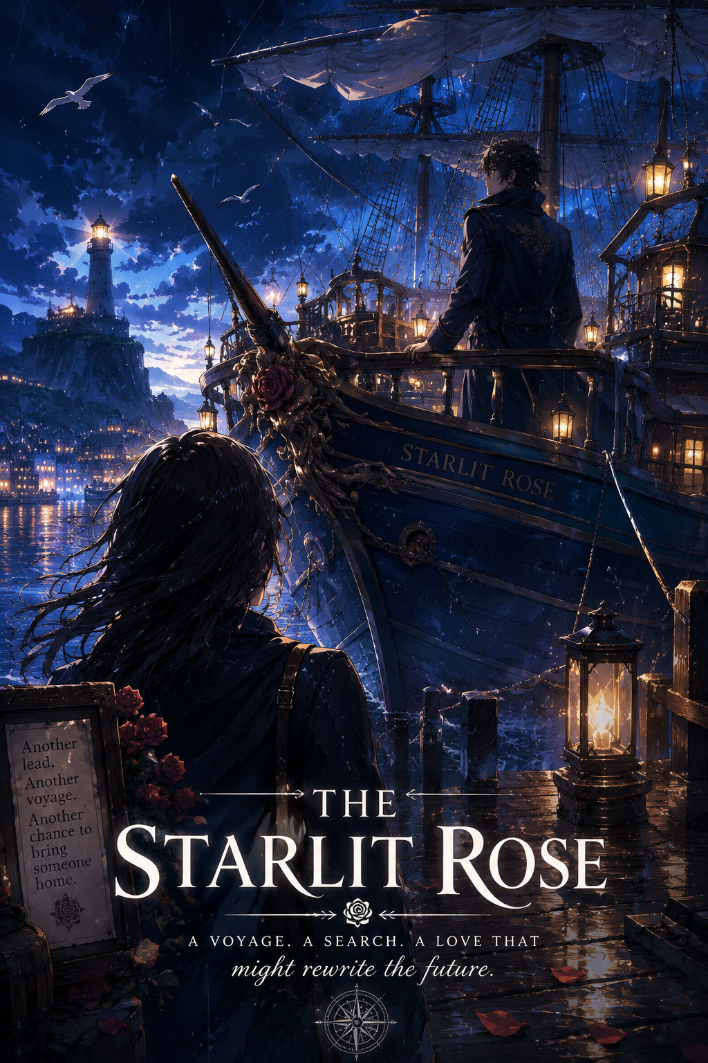 Cover art for The Starlit Rose, a romance scenario on AI Dungeon