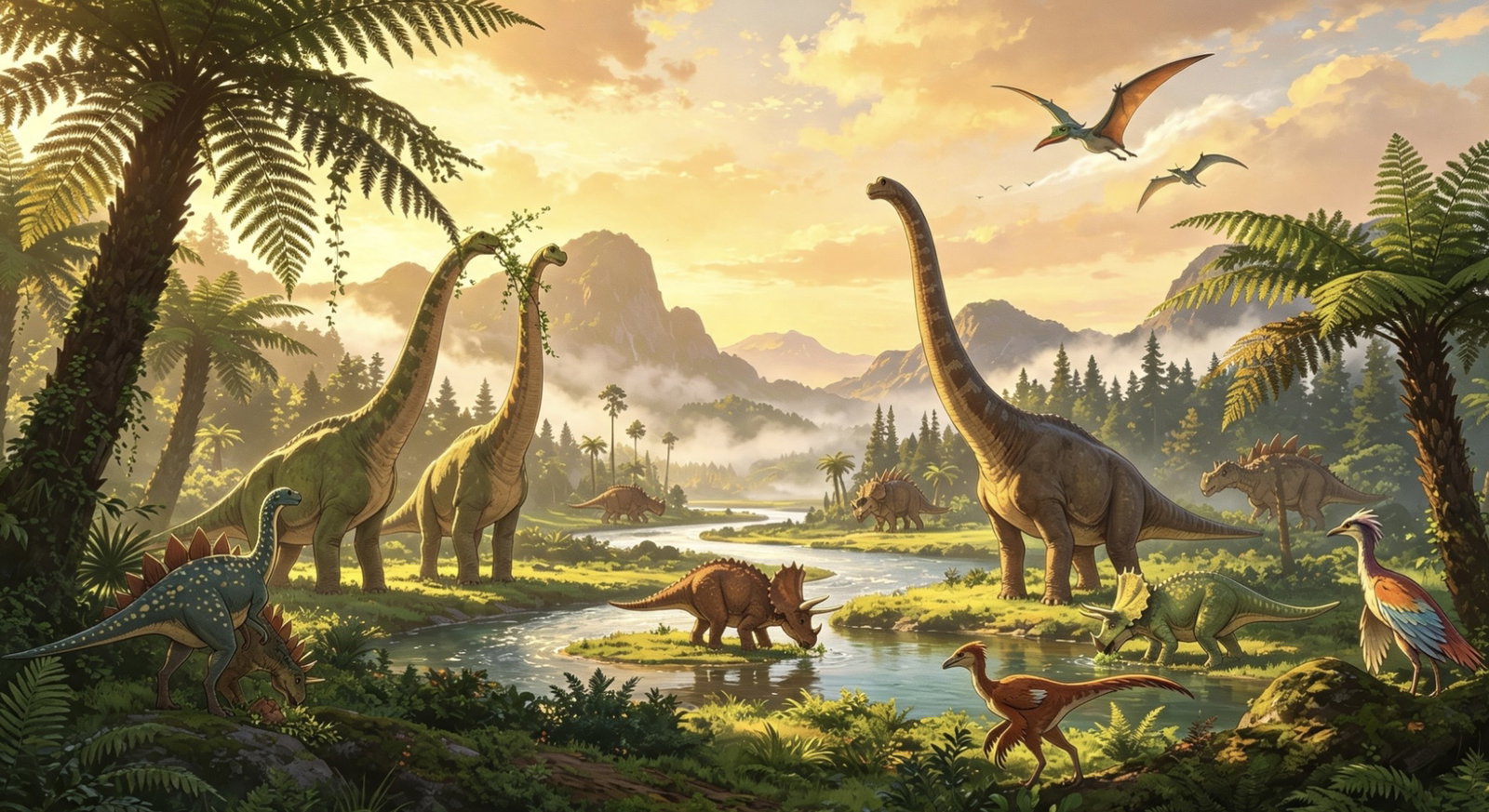 Cover art for Dinosaur World, a prehistoric scenario on AI Dungeon