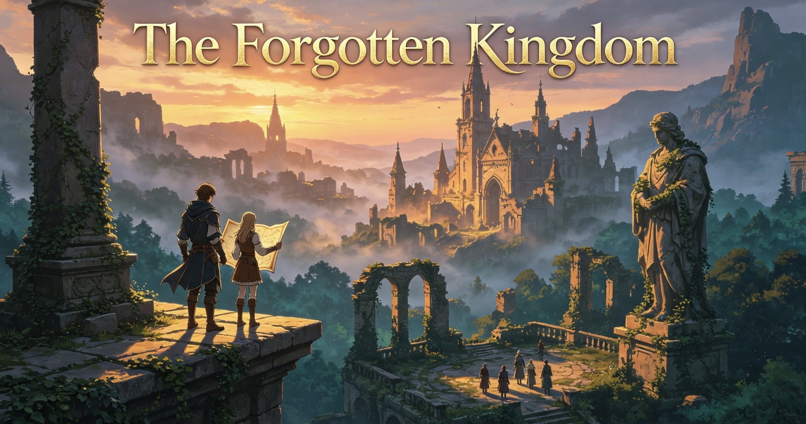 Cover art for The Forgotten Kingdom, a hidden truth scenario on AI Dungeon