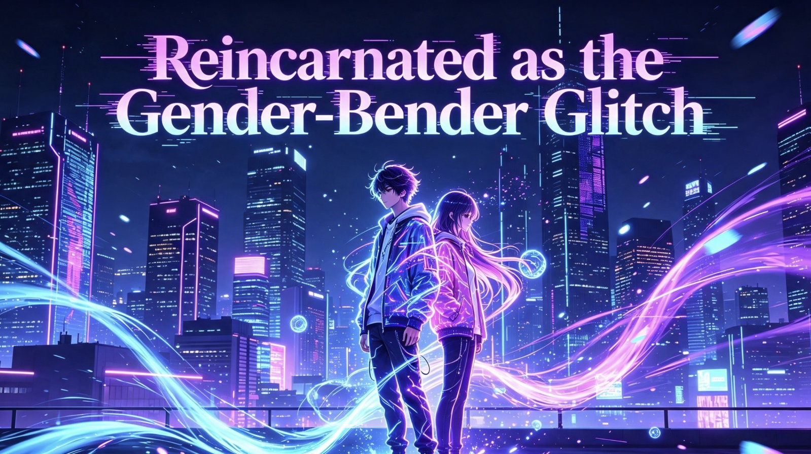 Cover art for Reincarnated as the Gender‑Bender Glitch, a fantasy scenario on AI Dungeon
