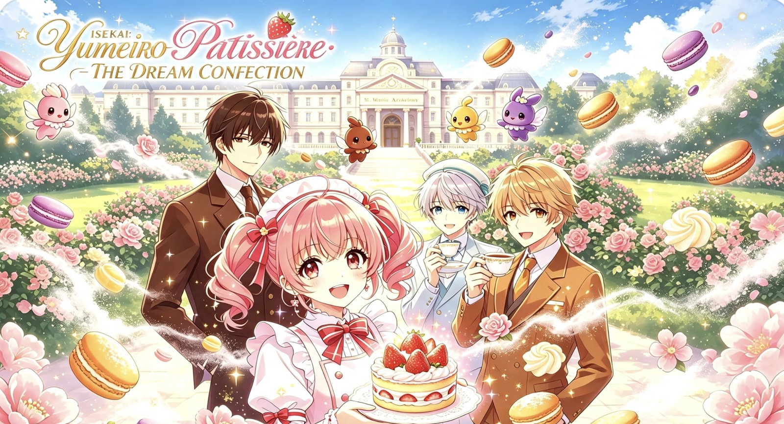Cover art for ISEKAI: YUMEIRO PATISSIÈRE – THE DREAM CONFECTION, a yumeiro patissiere scenario on AI Dungeon