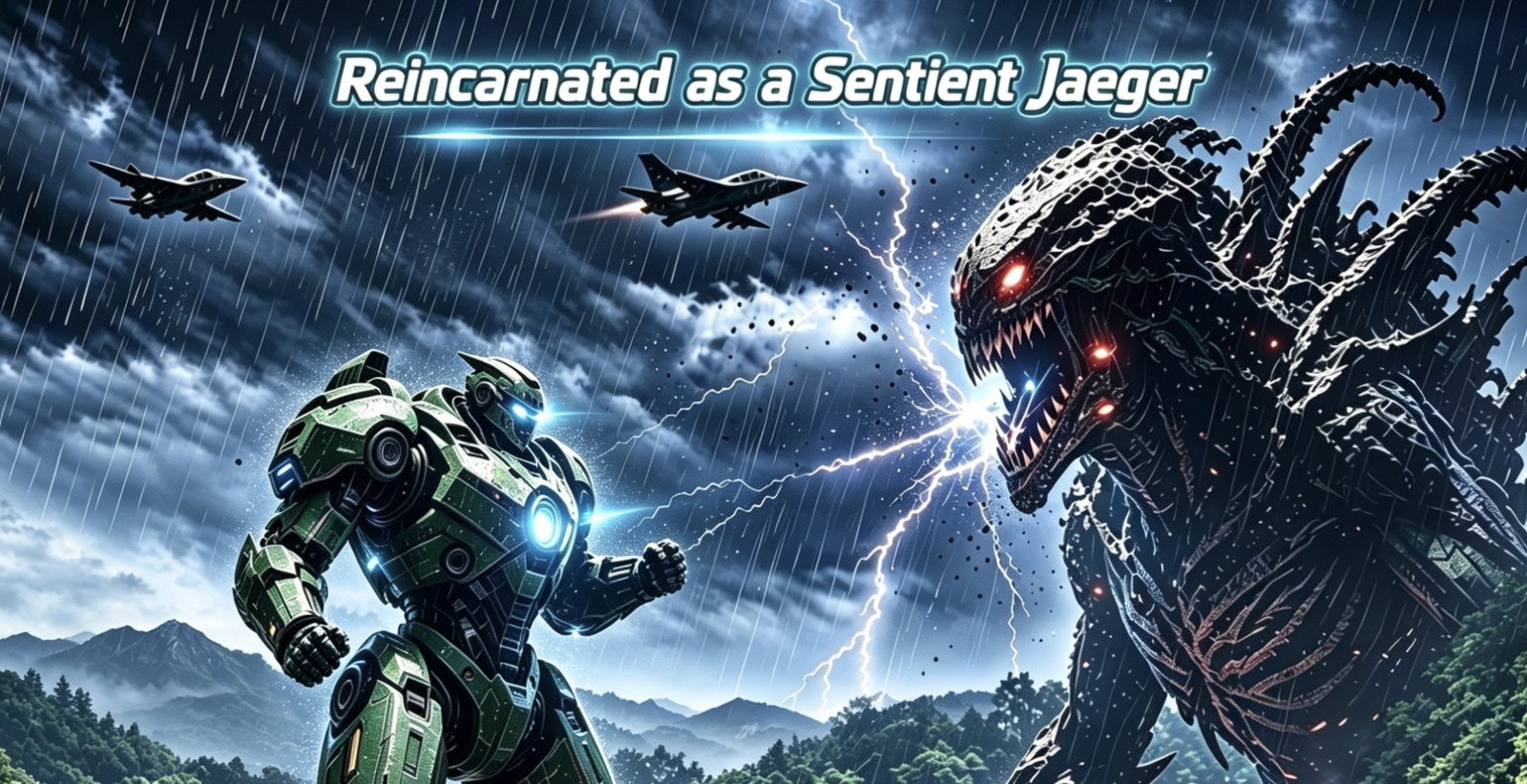 Cover art for Reincarnated as a Sentient Jaeger, a pacific rim scenario on AI Dungeon
