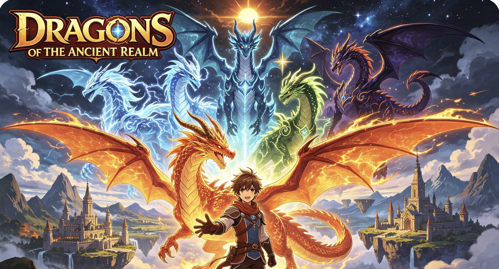 Cover art for ISEKI: DRAGONS OF THE ANCIENT REALM, a legend scenario on AI Dungeon