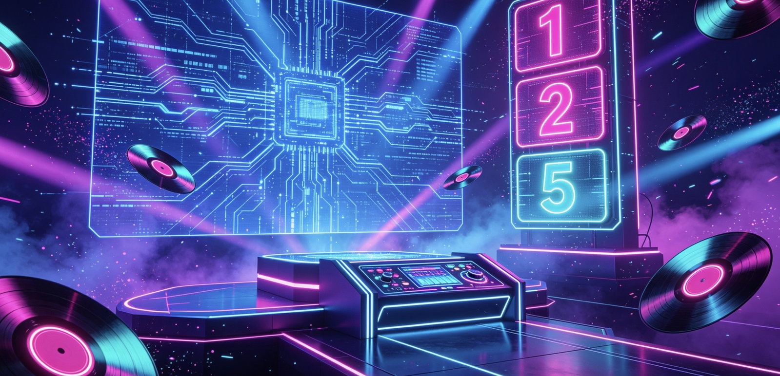 Cover art for Blind Streams: The Chart-Topper Clash, a music scenario on AI Dungeon