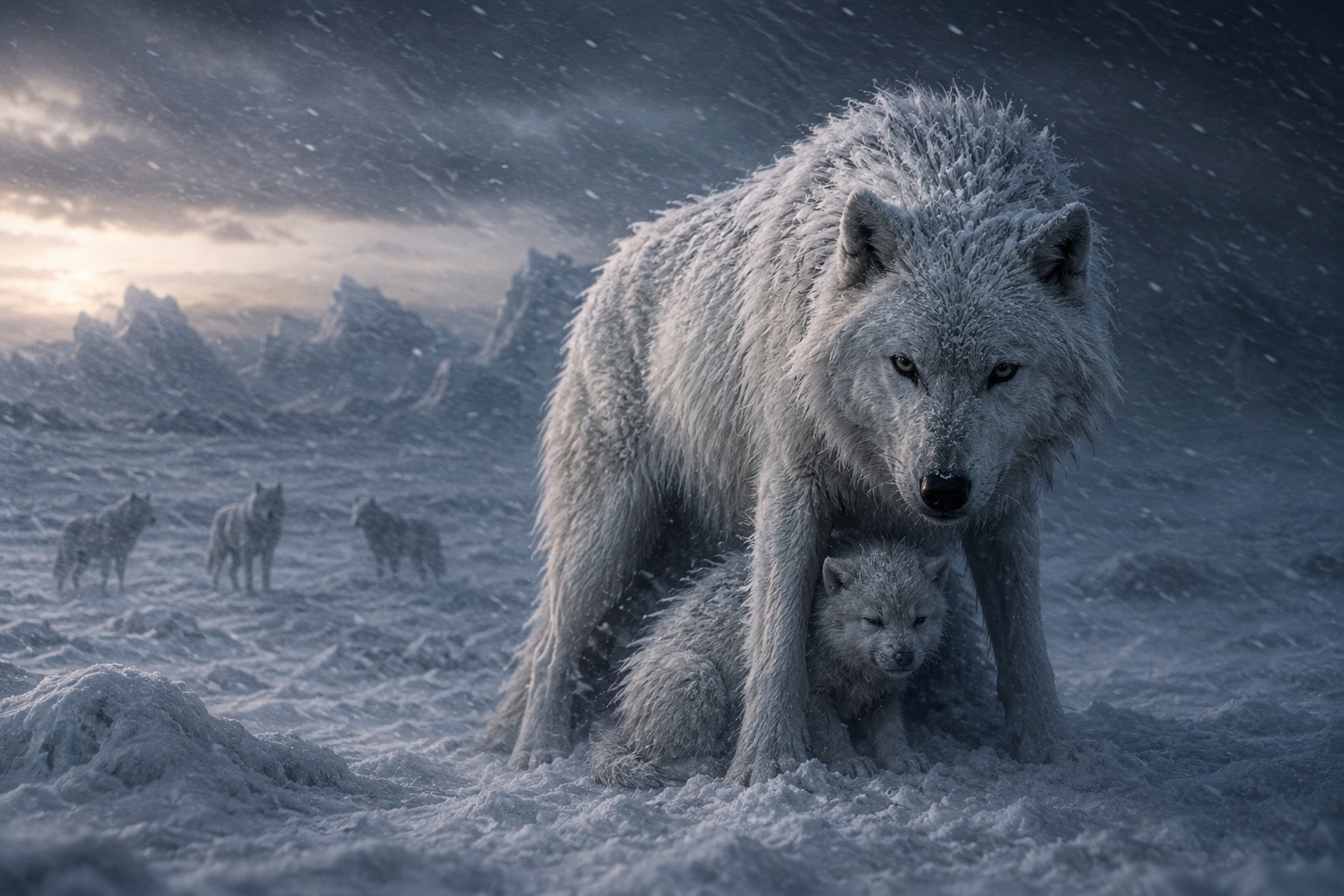 Cover art for FrostBorn: First Winter, a survival scenario on AI Dungeon